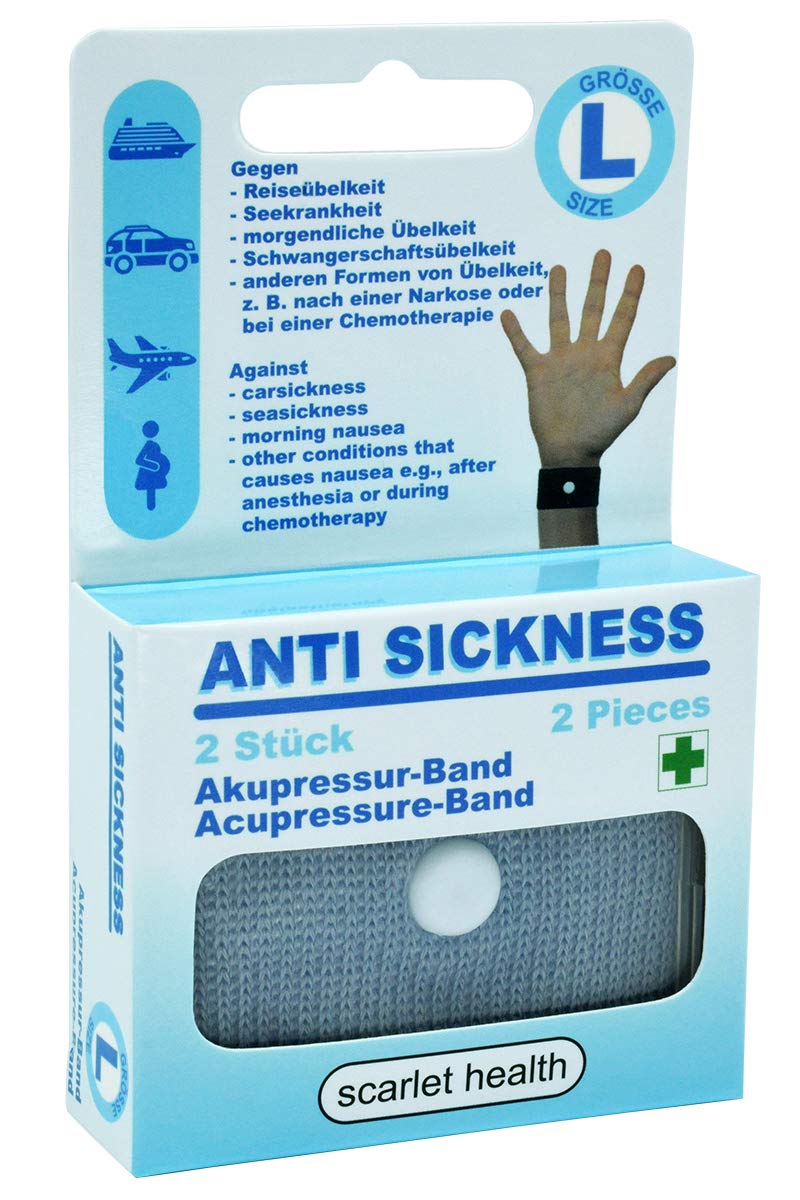Scarlet Health ‚úsea‚ù Acupressure Band - 1 Pair Of Acupressure Bracelets For Nausea & Sea Sickness - For Adults & Children - 2 Elastic Anti-Nausea Wristbands - NewNest Australia