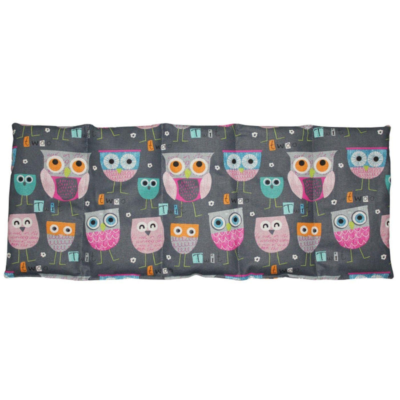 Franzis Nähstube 50x20cm spelled pillow owl gray in 100% cotton I Grain pillow spelled 50x20 for microwave I Heat pillow, spelled kernel pillow, neck pillow Modern - NewNest Australia