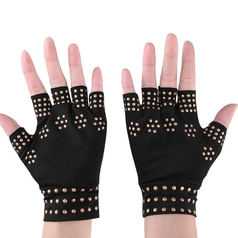 Tmishion Compression Gloves, Arthritis Gloves, Non-Slip Pressure Gloves, Half Finger Gloves, Finger Protection Gloves, Computer Typing And Daily Support For Hands For Women And Men - NewNest Australia