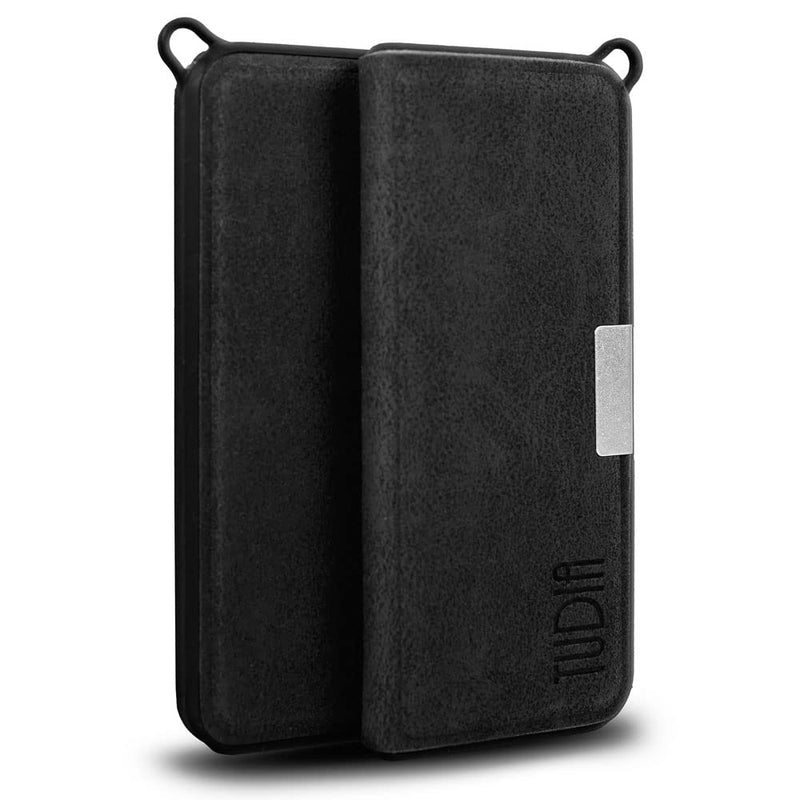 Tudia Leather Magnetic Ultra Slim Protective Case Compatible With Kardiamobile Ecg Heart Monitor, Kardiamobile Case, Kardiamobile Ecg Heart Monitor Protective Case (Black) - NewNest Australia