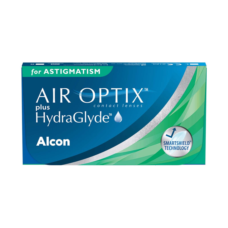 Air Optix plus HydraGlyde for Astigmatism monthly lenses soft, 3 pieces, BC 8.7 mm, DIA 14.5 mm, CYL -2.25, AXIS 10, +0.5 diopters - NewNest Australia