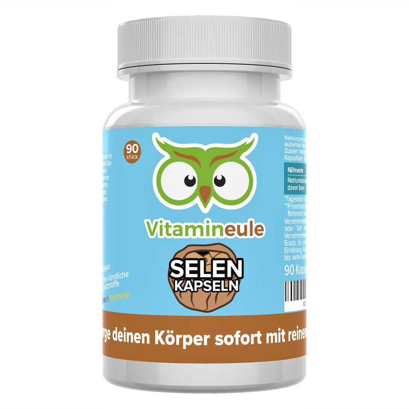 Selenium capsules - 200µg - high dosage - quality from Germany - without additives - vegan - laboratory tested - pure sodium selenite - small capsules instead of tablets - high bioavailability - Vitamineule® - NewNest Australia