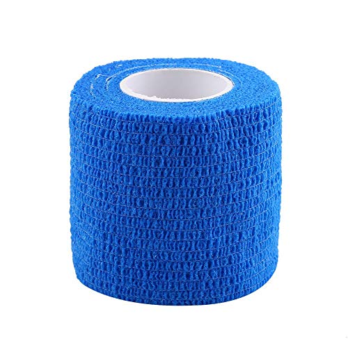 Tape Bandage Bandage, 5 Pieces Non-Woven Fabric Waterproof Self-Adhesive Bandage Self-Adhesive Non-Woven Fabric Cohesive Wrap Elastic Bandage For Outdoor Sports, 5 Cm X 4.5 M (Blue) - NewNest Australia