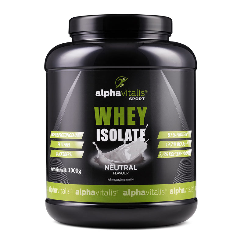 Whey Protein Powder Isolate - H¬≤O-Optimized - High Protein Content 87%! - Sugar-Free - Fat-Free - 1000G - Wpi Without Aspartame Or Cyclamate (Neutral, 1 Kg) Neutral 1 Kg (Pack Of 1) - NewNest Australia