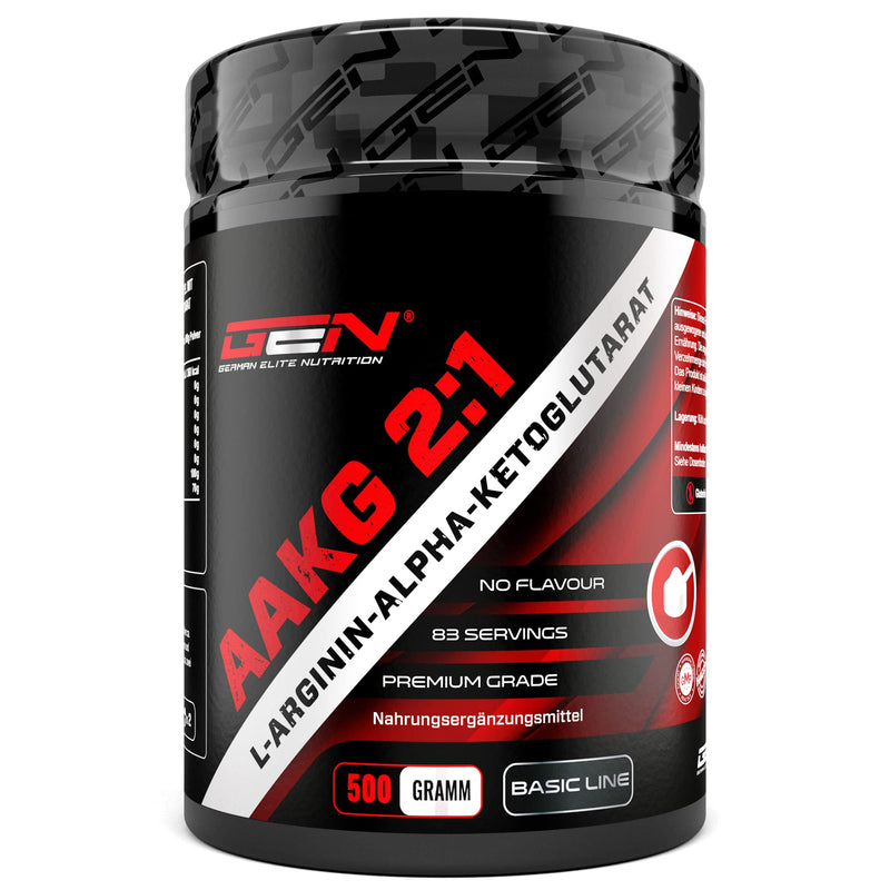AAKG - 500 g - L-arginine alpha-ketoglutarate (2:1) - Optimal solubility - Laboratory tested - Vegan - Pure powder without additives - Premium arginine amino acid - German Elite Nutrition - NewNest Australia