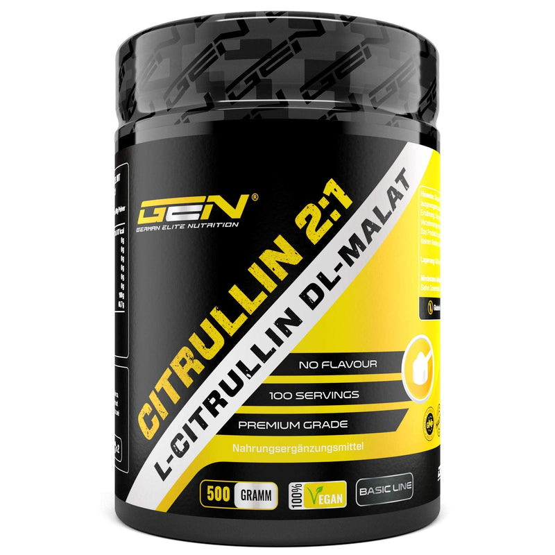 L-Citrulline Powder - 500 G - L-Citrulline Dl Malate 2:1 - Optimal Solubility - Vegan - Laboratory Tested & No Additives - Made From Vegetable Fermentation - Premium Citruline Malate Amino Acid - NewNest Australia