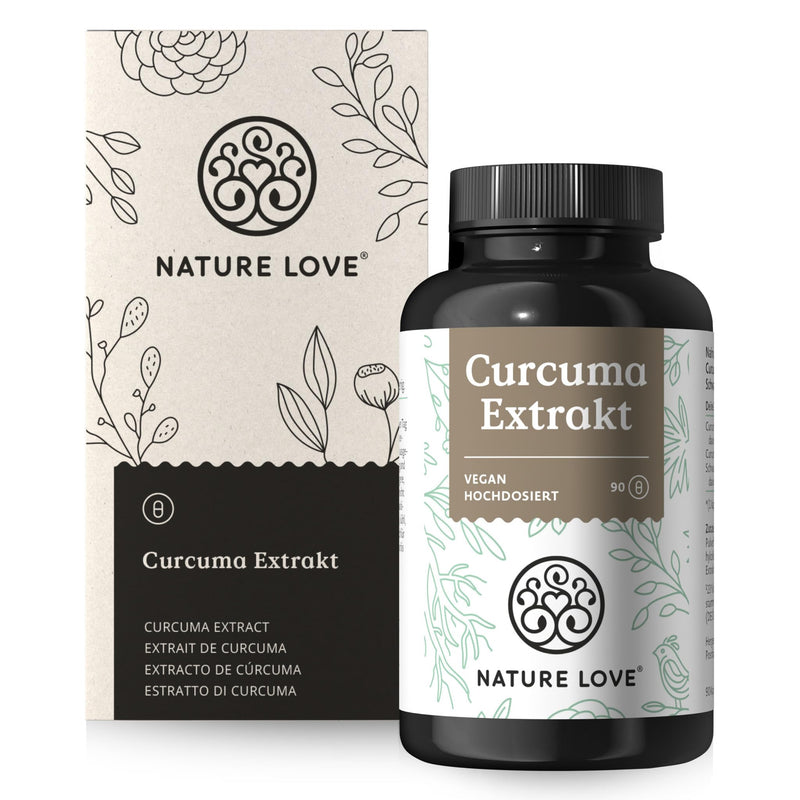 Nature Love Curmeric Extract Compact - Curcumin Content Of One Capsule Corresponds To That Of Approximately 13,000 Mg Turmeric - Extra High Dose Capsules - Laboratory-Tested, Vegan, Made In Germany - NewNest Australia