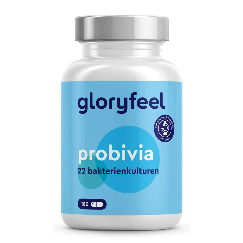 Gloryfeel Probivia Probiotics Capsules, 200 Gastro-Resistant Capsules, 18 Bacterial Strains + Inulin With Lactobacillus And Bifidobacterium, Laboratory Tested Production In Germany - NewNest Australia