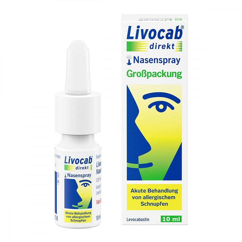 Livocab® direct nasal spray (10 ml) | Acute help for allergies | Quick help for allergic rhinitis | Effective from the first application 10 ml (pack of 1) - NewNest Australia