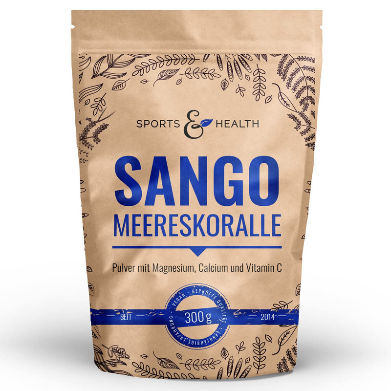 Sango sea coral powder in a large pack of 300g - with measuring spoon made in Germany with natural calcium and natural magnesium in a 2:1 ratio - NewNest Australia