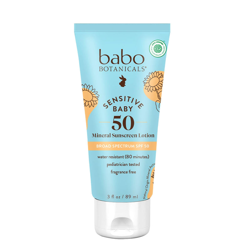 Babo Botanicals, Baby Skin, mineral sun protection lotion, SPF 50, 89 ml - NewNest Australia