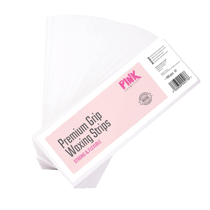 Pink Cosmetics Professional Quality Non-Woven Strips (Pack Of 100) For Wax And Sugarpaste - High Adhesion For Waxing And Sugaring - Does Not Tear During Hair Removal - NewNest Australia