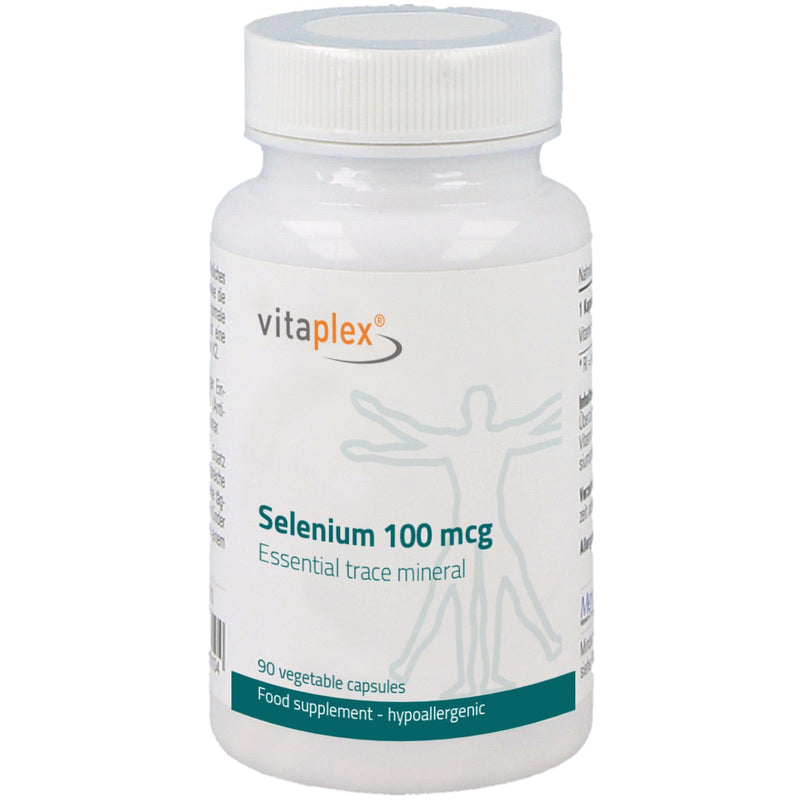 Vitaplex Selenium capsules high dosage (100 mcg, 90 tablets) - Natural and bioavailable selenium antioxidants - Sodium selenite complex capsules - GMO-free, hypoallergenic, vegan - NewNest Australia