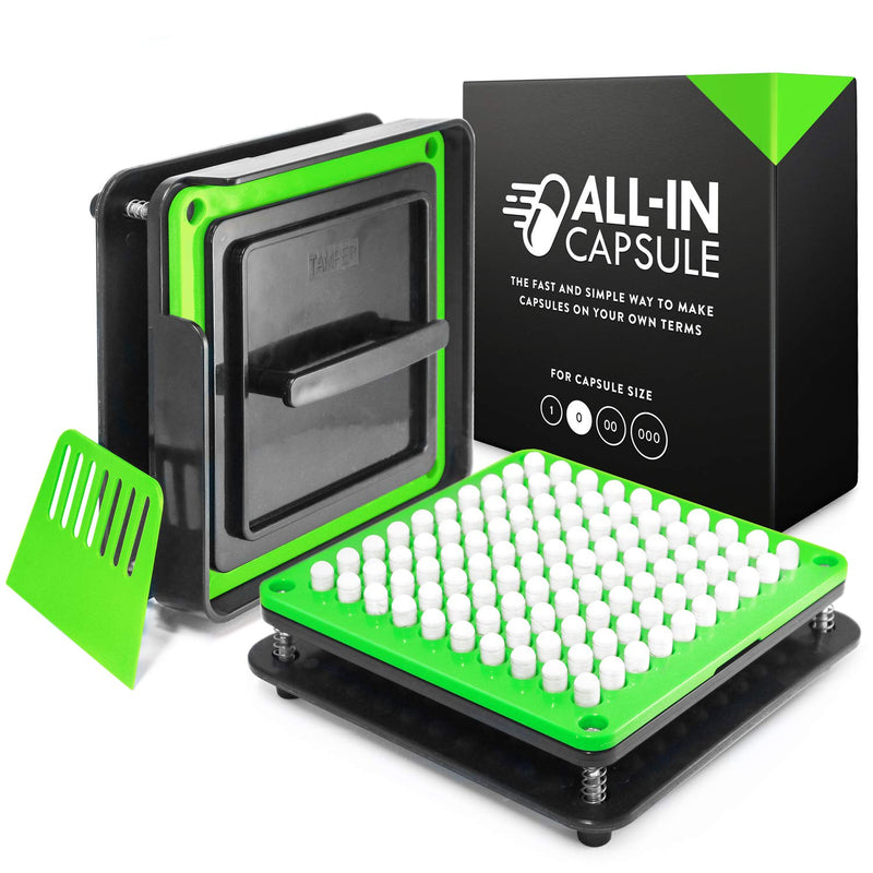 All-In Capsule Capsule Filler For The Size 0 - Make Your Empty Capsules For Filling Yourself - Use Gelatin Or Vegan Empty Capsules - Clearly Explained In The Video - NewNest Australia