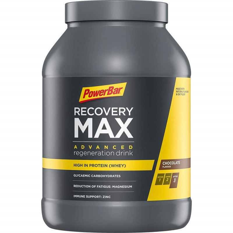 Powerbar Recovery Max Chocolate 1144g - Regenerating Whey Drink with Carbohydrates + Magnesium and Zinc Chocolate 1,144 kg (Pack of 1) - NewNest Australia
