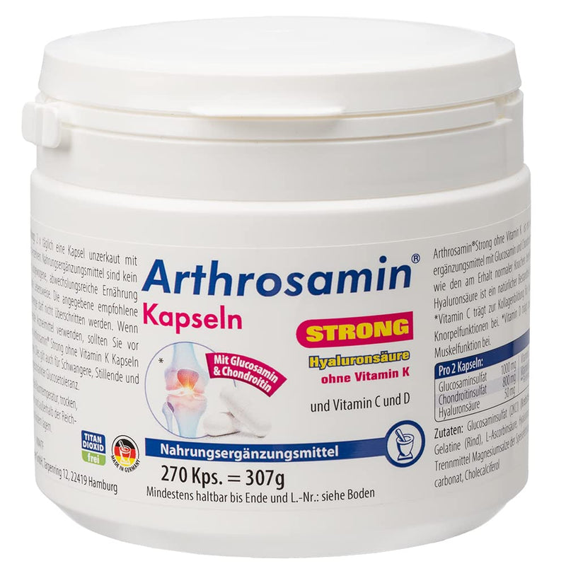 ARTHROSAMIN strong without vitamin K capsules, 270 capsules - NewNest Australia