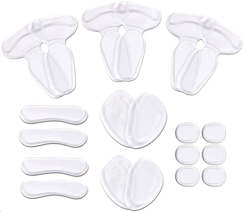 SIISMI Pack of 20 High Heel Pads, Heel Grips Liner Inserts, Anti Slip Shoe Cushions, Heel Snugs for Women, Ball of Foot Insoles 20 Pieces Silicone Heel Protection Set 1 - NewNest Australia