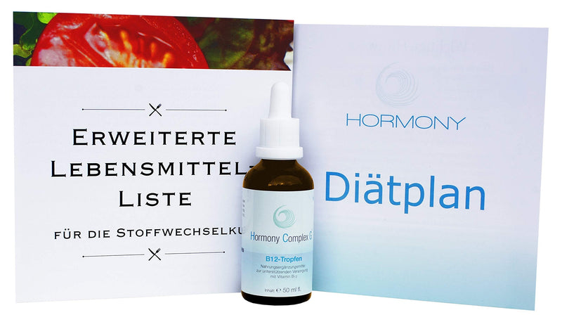 Hormony Complex G B-12 Drops with Extended Food List, 50 ml Bottle for hCG Diet (Metabolic Treatment), No C30 Globules - NewNest Australia
