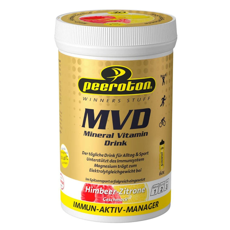 Peeroton Mvd Mineral Vitamin Drink - Raspberry Lemon, Electrolyte Powder With The 5 Essential Electrolytes Plus Zinc, Magnesium And Vitamin C - Take Regularly And Strengthen The Immune System, 300 G - NewNest Australia