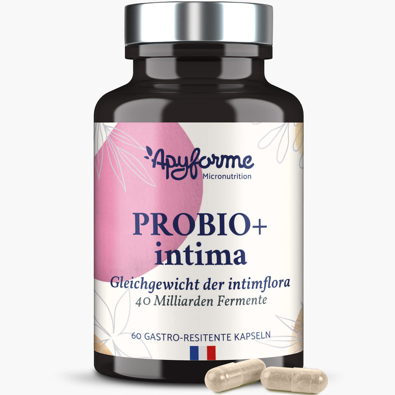 Apyforme - Probio+ Intima - Intimate Flora - Up To 40 Billion Cfu Per Day - 4 Strains Lactobacillus Reuteri, Rhamnosus Crispatus And Acidophilus - 100% French - NewNest Australia