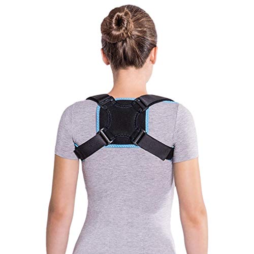 Clavicle After Fracture of the Clavicle Back Straightener Back Stabilizer Back Corrector Straight Holder for Posture Correction Back Corrector X-Large Black - NewNest Australia