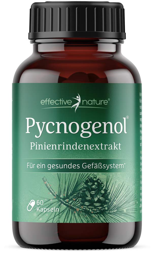 High-dose pine bark extract - Original Pycnogenol - with vitamin C from acerola cherries - 60 vegan capsules - Enough for two months - Vegan - NewNest Australia