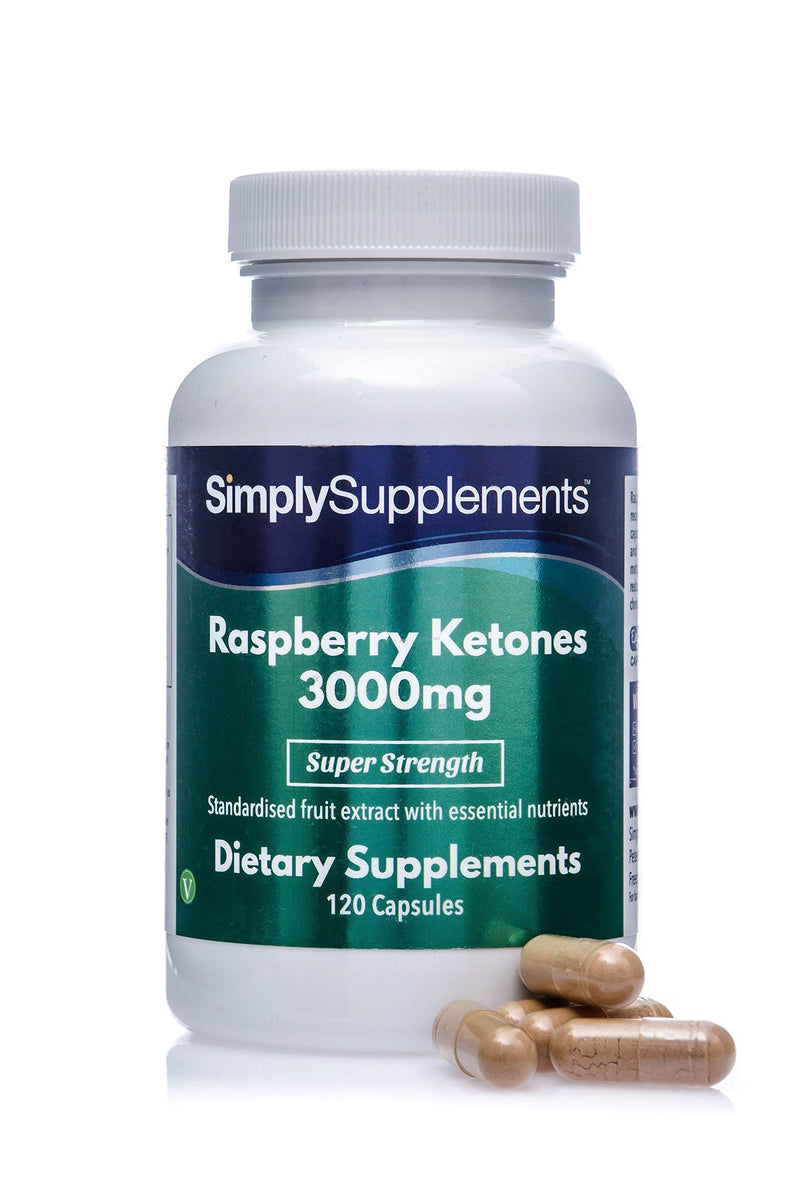 Raspberry Ketones 3000mg - 120 capsules - suitable for vegans - supply for 4 months - SimplySupplements - NewNest Australia