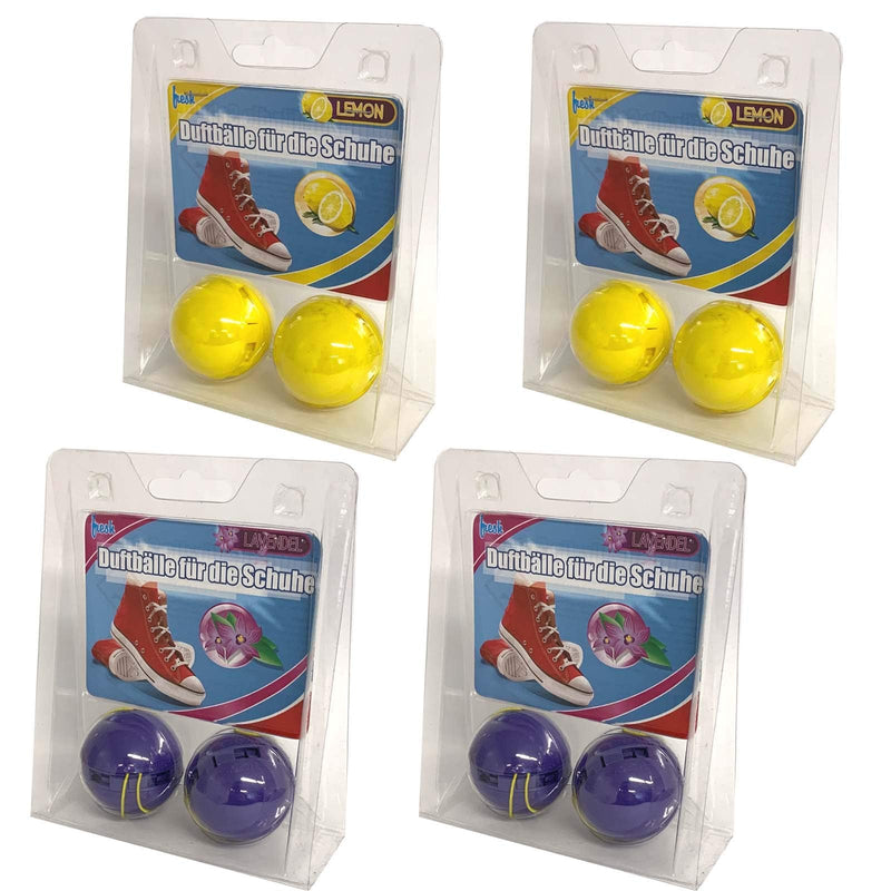 Set of 4 Shoe Deodorant Scented Ball Odor Stop | Shoe deodorant shoe disinfectant lavender lemon | Shoe care sports shoes cleaner - NewNest Australia