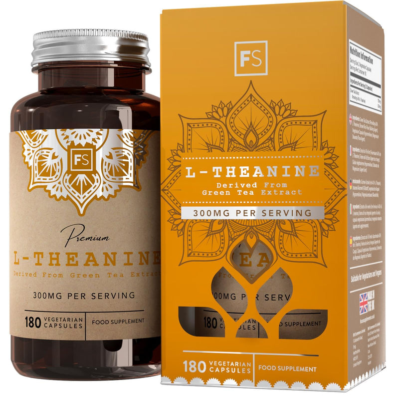 Fs L Theanine, 90 Theanine Capsules, 750 Mg L-Theanine, High Dose Green Tea Extract With 300 Mg L-Theanine Per Serving, Theanine L Theanine, Gmo, Gluten And Allergen Free, Made In The Uk - NewNest Australia