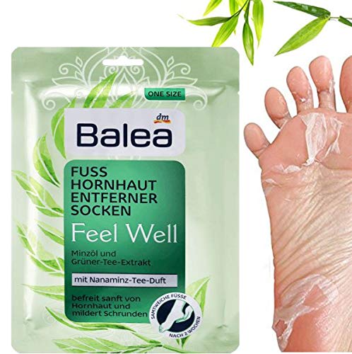 Balea Feel Well callus remover socks, 1 pair (1 x 2 pieces) callus socks, callus removal socks - NewNest Australia