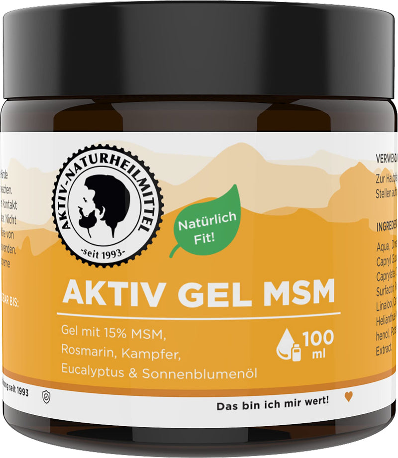 Active natural remedy AktivGel MSM cream/ointment 100ml with 15% MSM & warming effect | 99.9% purity, high quality and from Germany - NewNest Australia