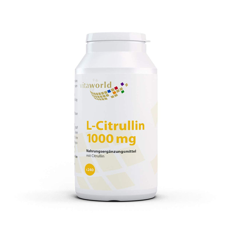 vitaworld Citrulline 1000 mg L-Citrulline Vegetarian High Dose, 1000 mg per tablet, 240 tablets - NewNest Australia