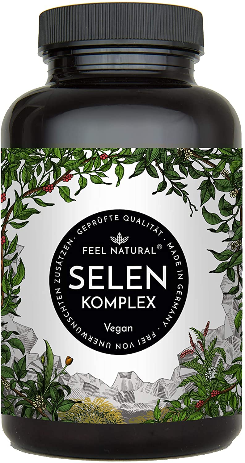 High-dose selenium: 200µg selenium - 365 tablets - Highly bioavailable thanks to 3 high-quality forms of selenium: sodium selenite, L-selenomethionine, selenium yeast - laboratory tested and produced in Germany - NewNest Australia