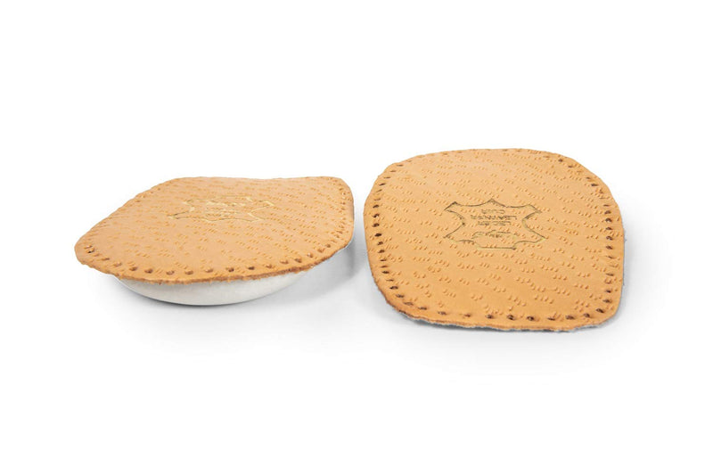 Heel Cushion Inserts - Heel Inserts Or Cups - Vegetable Tanned Leather And Soft Latex - Self Adhesive Bottom - Kaps Elflex - All Sizes - 1 Pair (Women / Uk 5-7) - NewNest Australia