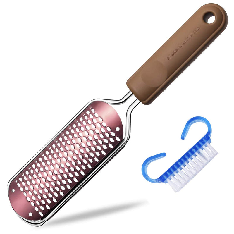 Callus File Callus Remover For Callus Removal Foot, Callus Rasp Foot Callus Remover Professional Stainless Steel Foot File Foot Rasp For Wet And Dry Feet (Rose Gold) - NewNest Australia