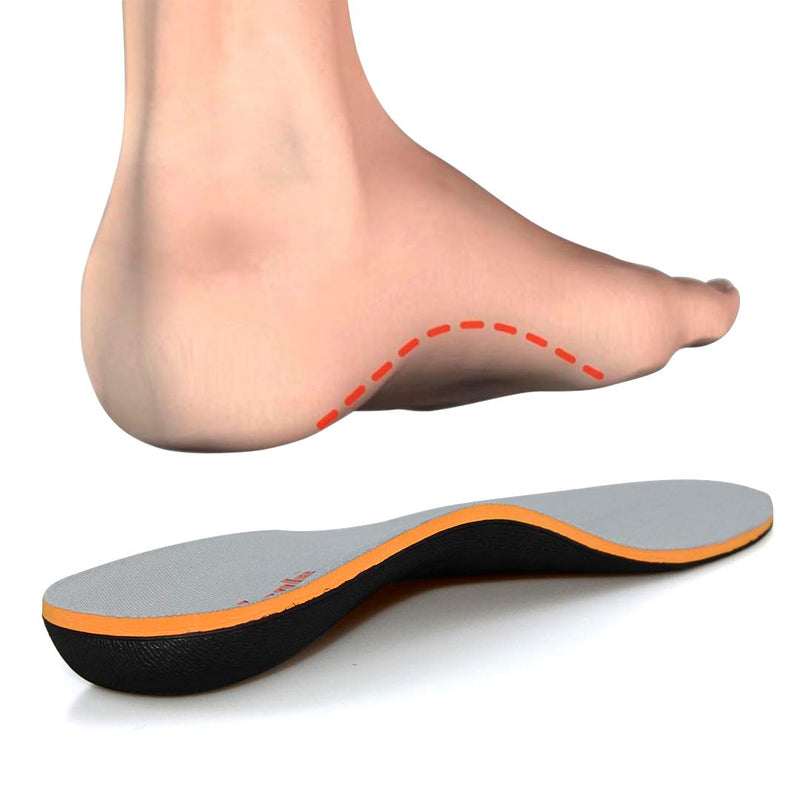 Pcssole High Arch Support Orthopedic Insoles For Flat Feet, Plantar Fasciitis, Over-Pronation, Supination, Semi-Custom Shoe Insoles For Men And Women - Gray - - NewNest Australia