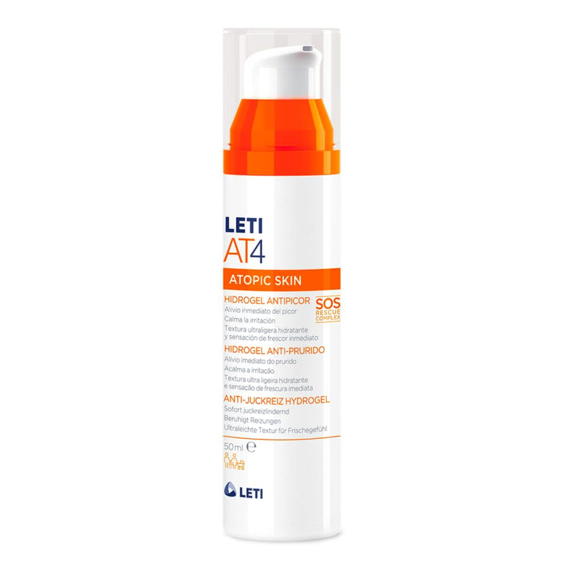 LETI AT4 anti-itch hydrogel - soothing SOS helper against torturous itching for dry skin or skin prone to neurodermatitis, 50 ml gel - NewNest Australia