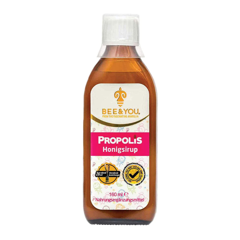 BEE&YOU propolis honey syrup, for children with vitamin C, dietary supplement for children, 100% natural and without additives, 33 international awards, 12 certificates, gluten-free, no sugar - NewNest Australia