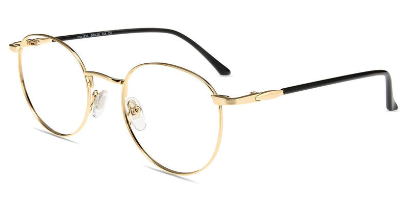 Firmoo blue light filter reading glasses with prescription 1.0x unisex glasses visual aid glasses reading aid reading glasses anti-glare scratch-resistant gold - NewNest Australia