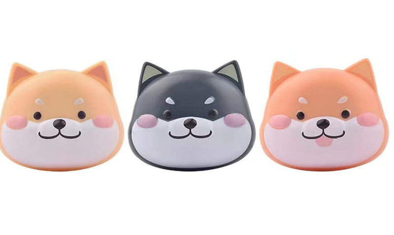Entonic Contact Lens Case Cute Shiba Inu Design Contact Lens Box With Mirror Tweezers, Portable Contact Lens Holder Storage Container Eye Care Kit For Home And Travel (Orange), Orange - NewNest Australia