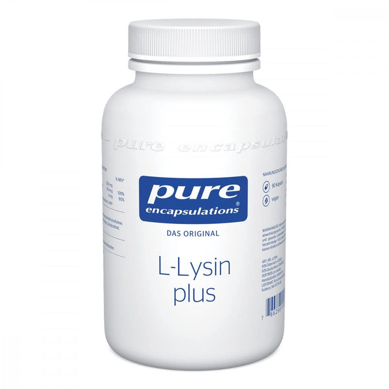 PURE ENCAPSULATIONS L-Lysine plus capsules - NewNest Australia
