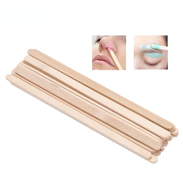 100 Pc Hair Removal Spatula, Applicator Sticks, Wooden Wax Sticks Wax Sticks Wood Wax Sticks Applicator Sticks For Hair Removal Eyebrows And Body Disposable Use Design Clean And Hygienic - NewNest Australia