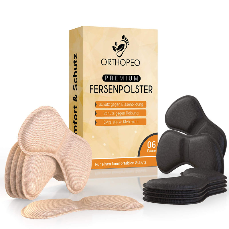 Orthopeo¬© Premium Heel Pads [6 Pairs] - Improved Concept - Innovative Heel Cushion Heel Protector - Protection Against Friction And Bubbles - Heel Spur Heel Support Pad For Too Large Shoes - NewNest Australia
