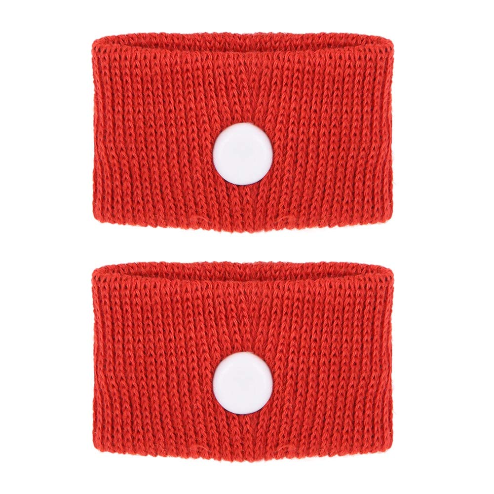 Acupressure Bracelet Against Nausea Acupressure Bracelet Comfortable Anti-Halation Bracelets For Nausea Suitable For Adults And Children Outdoor (1 Pair) (Red) - NewNest Australia