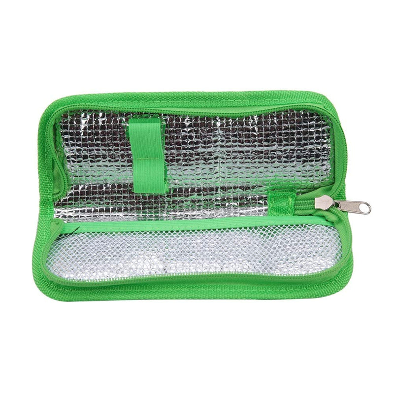 Vobor Insulin Cooler Bag Travel Bag Insulated Portable Cooler Bag Portable Eva Insulin Pack Insulin Bag Pack (Colour: Green) - NewNest Australia