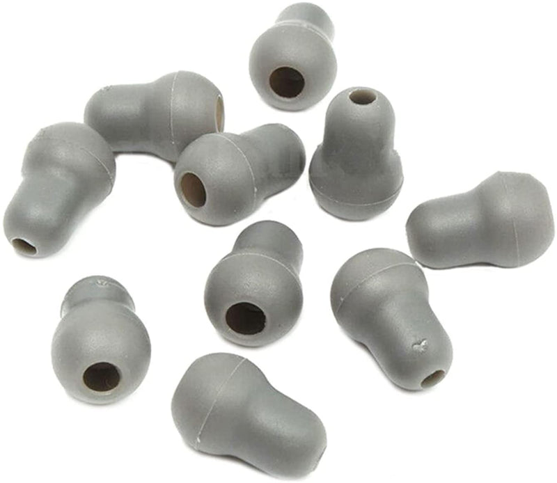 Pack of 10 Super Soft Earplug Eartips Earphones Replacement for Stethoscope Silicone Gray 10pcs Grey - NewNest Australia