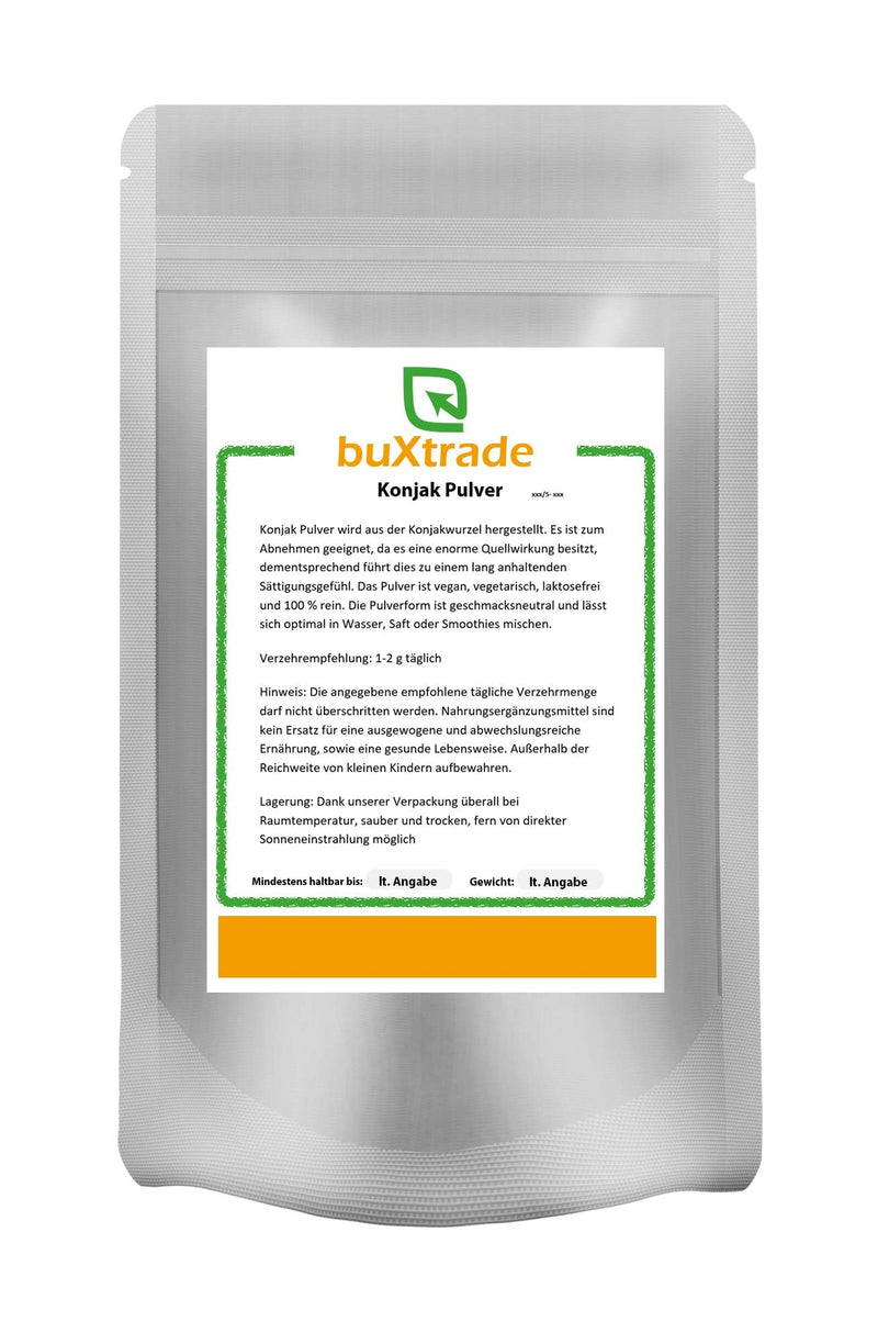 500g Konjac powder | Konjac root | Glucomannan | vegan | 100% pure | lactose free - NewNest Australia
