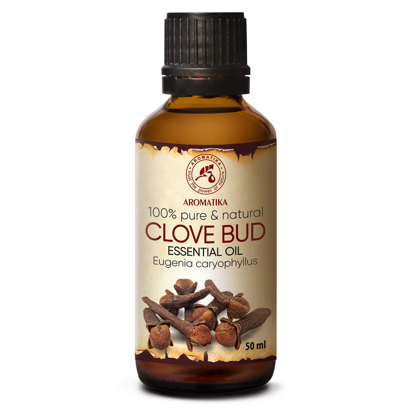 Clove Oil 50 Ml - Eugenia Caryophyllus - Indonesia - 100% Pure And Natural Clove Bud Oil For Wellness - Beauty - Aromatherapy - Relaxation - Spa - Aroma Diffuser - Oil Burner - Room Fragrance - NewNest Australia