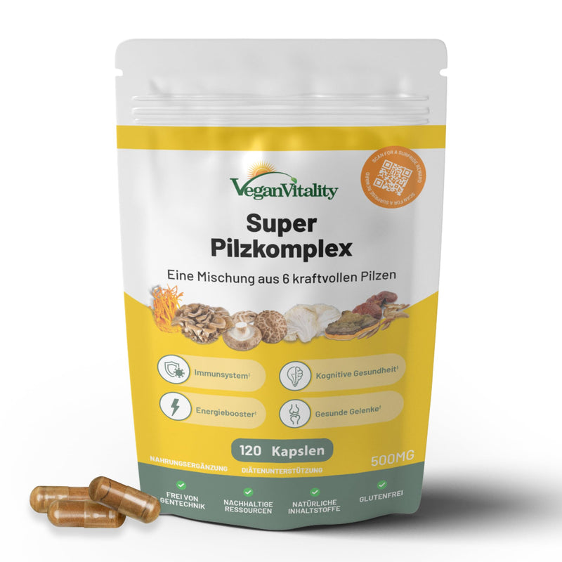 Mushroom Complex, 6 Important Medicinal Mushroom Complex As Mushroom Capsules, Lions Mane Capsules, Reishi Mushroom, Chaga Extract, Shitake, Cordyceps And Maitake. Medicinal Mushroom Capsules - NewNest Australia
