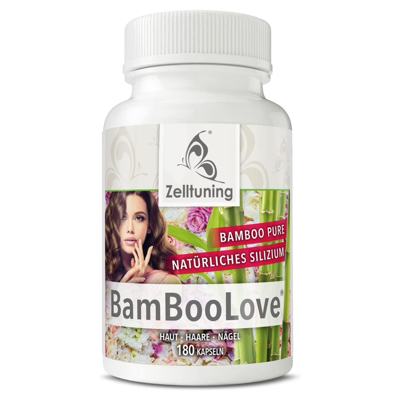 BAMBOO-LOVE - Silicon high-dose capsules - silica from bamboo - pure, vegan, pure - 180 silica skin hair nails capsules - Silicea dietary supplement from Germany from Zelltuning. - NewNest Australia